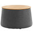 HOCKER in Holz, Textil Eichefarben, Dunkelgrau - Eichefarben/Dunkelgrau, Design, Holz/Textil (77/43cm) - Innovation HOCKER in Holz, Textil Eichefarben, Dunkelgrau - Eichefarben/Dunkelgrau, Design, Holz/Textil (77/43cm) - Innovation