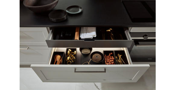 EINBAUKÜCHE - Grau, Design, Holzwerkstoff - Dieter Knoll