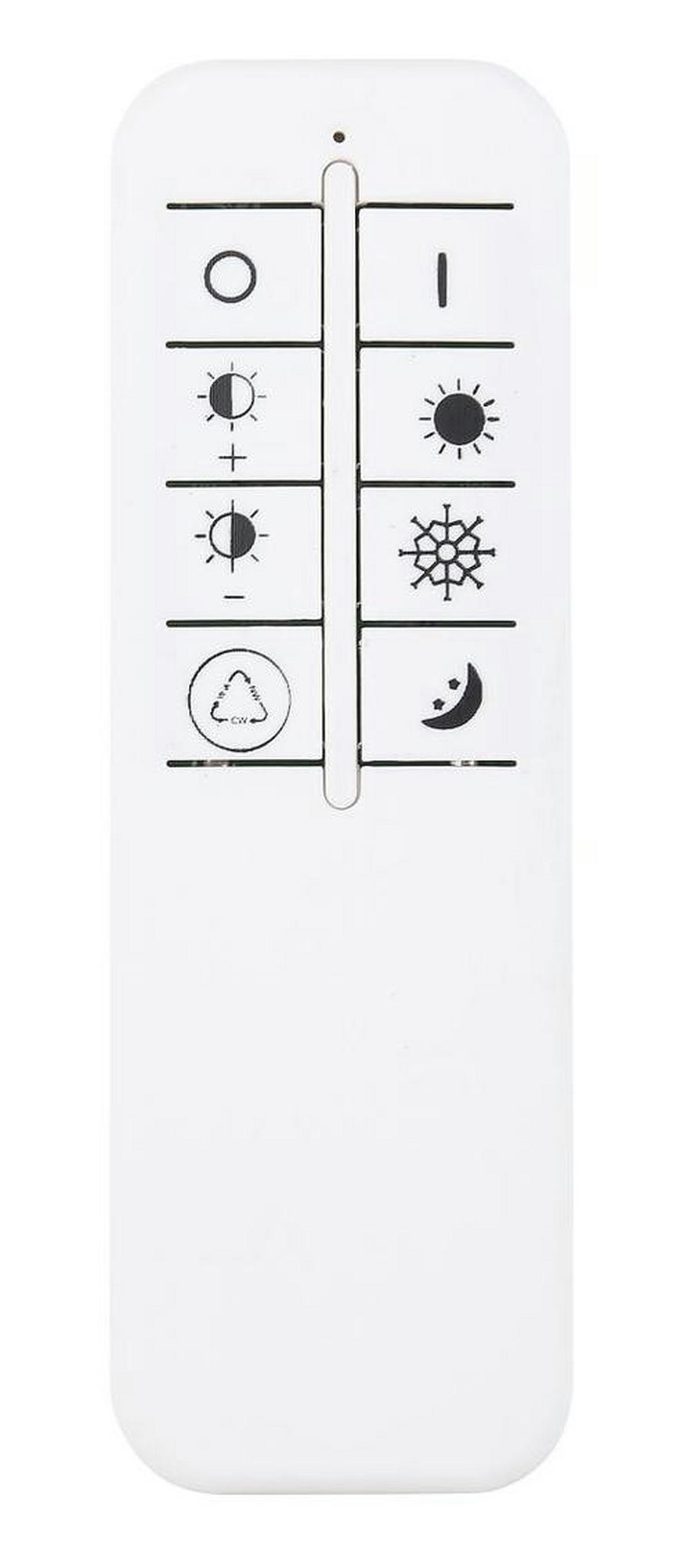 LED-DECKENLEUCHTE KIQUE  Smart 49/48,5/6,8 cm   - Weiß, Design, Kunststoff/Metall (49/48,5/6,8cm) - Globo