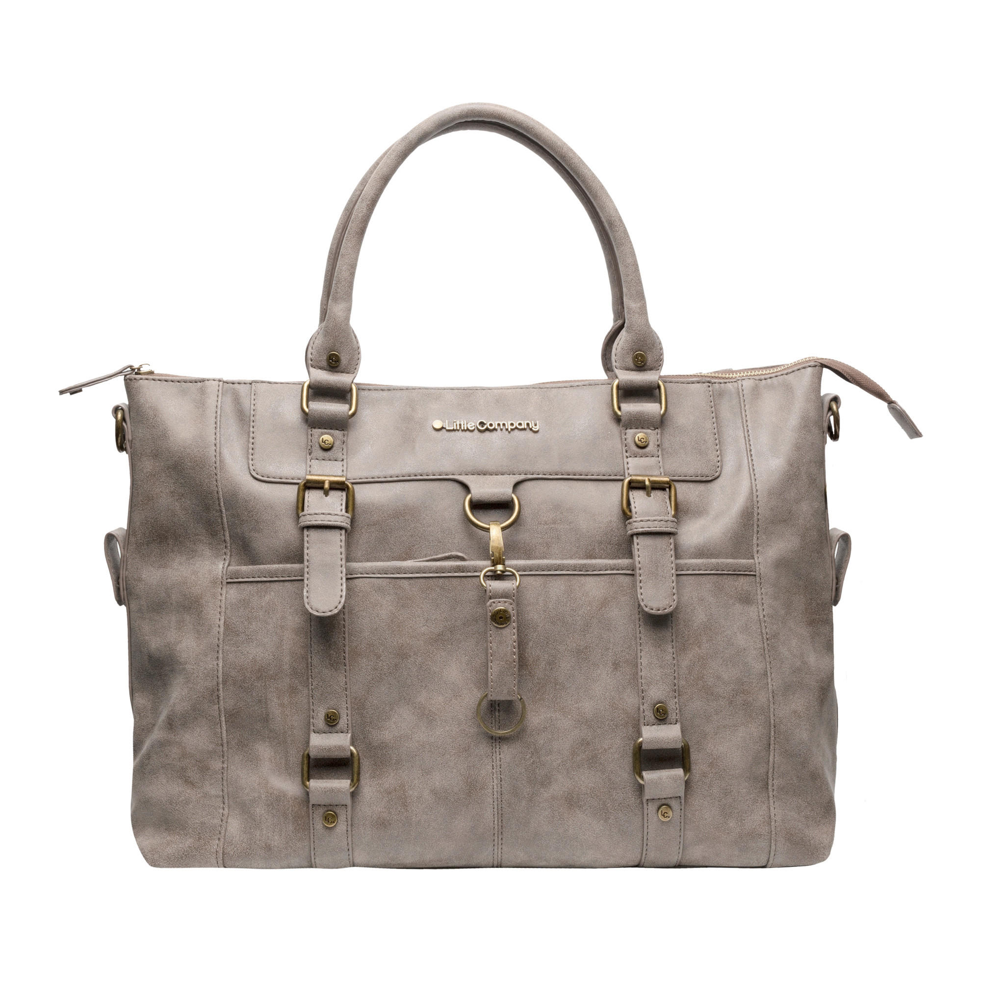 PREVIJALNA TORBA  Little Company  45/17/32 cm         rjavosiva  - rjavosiva, Trend, umetna masa/tekstil (45/17/32cm)