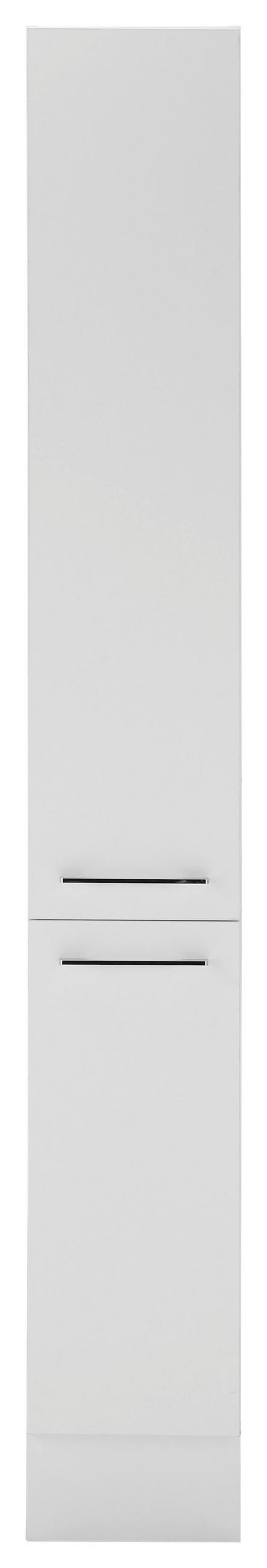 APOTHEKERSCHRANK 30/211/57 cm  in Weiß  - Chromfarben/Weiß, Trend, Holzwerkstoff/Metall (30/211/57cm) - MID.YOU