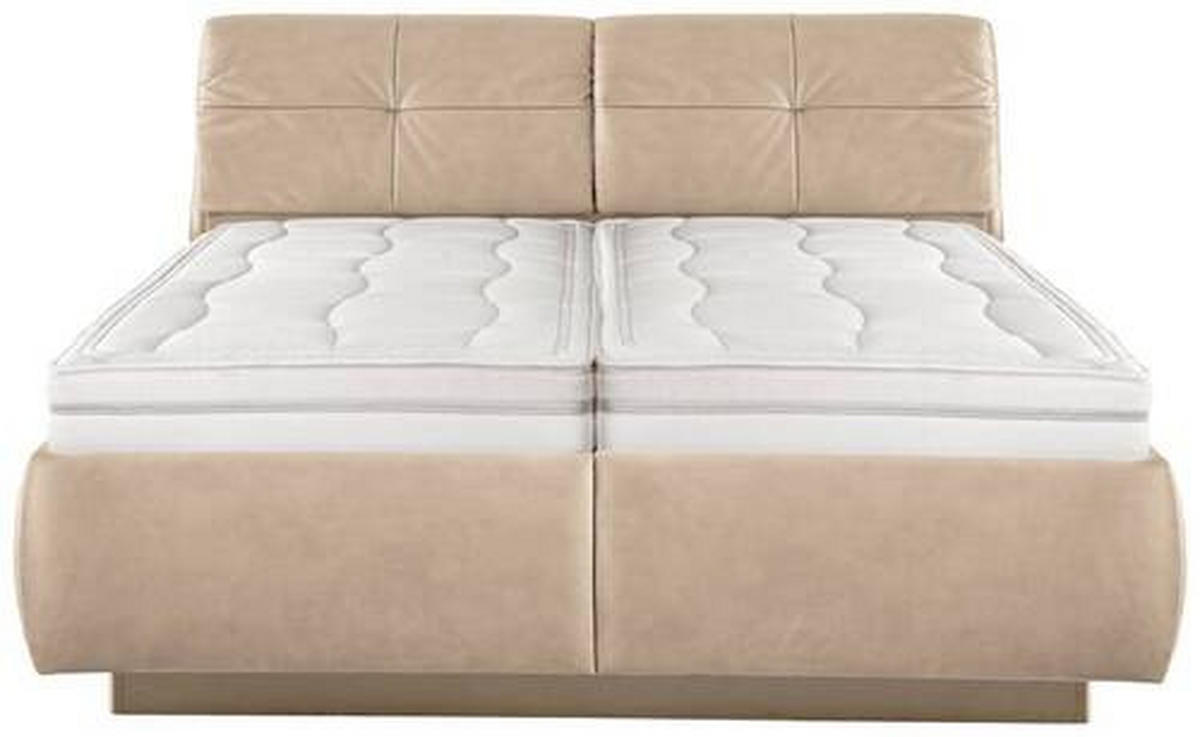POLSTERBETT 180/200 cm  in Beige  - Weiss/Beige, Konventionell, Holz/Holzwerkstoff (180/200cm) - Beldomo - Sleep