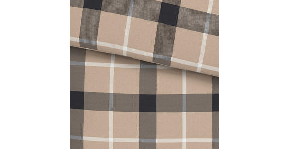 BETTWÄSCHE 140/220 cm  - Anthrazit/Naturfarben, KONVENTIONELL, Textil (140/220cm) - Esposa