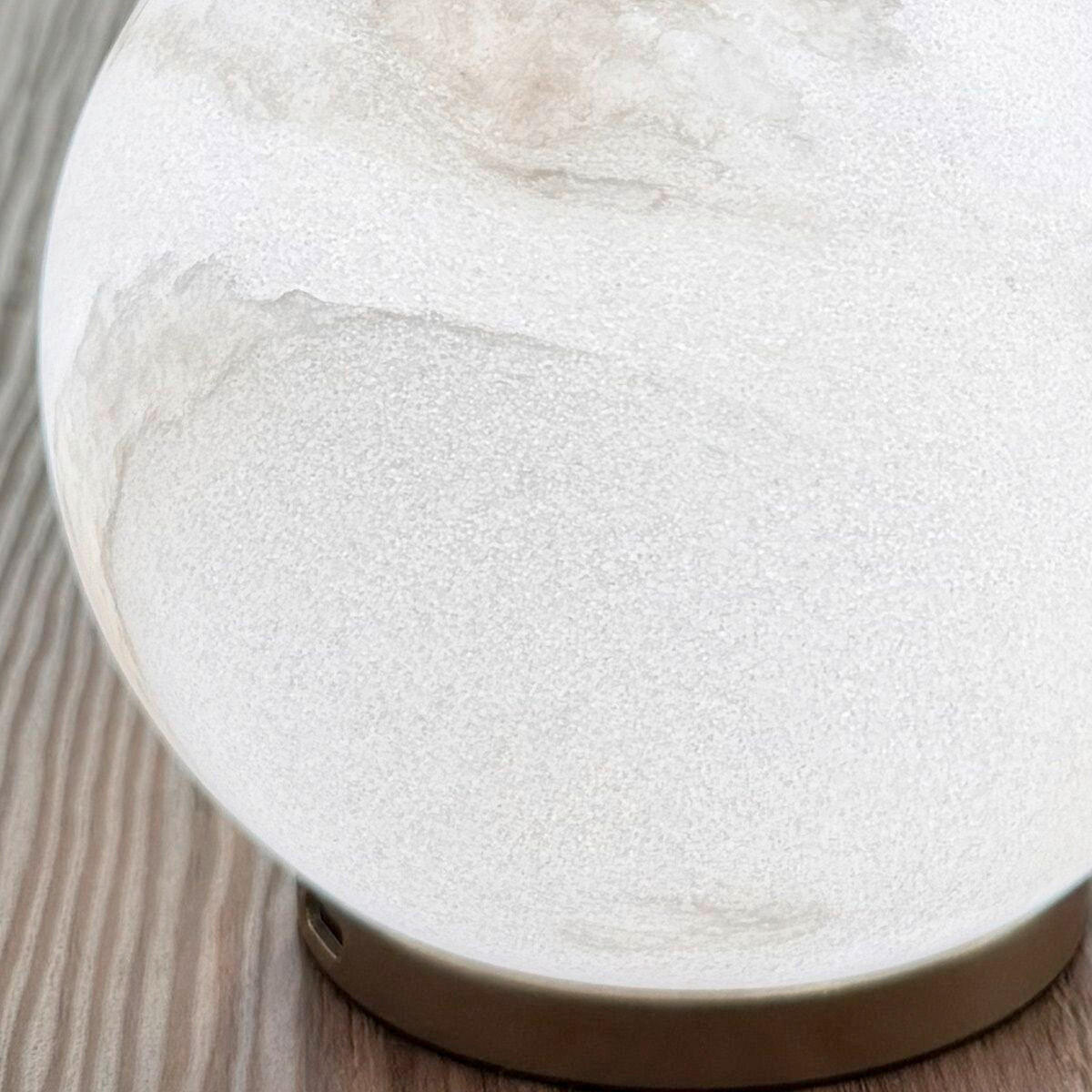 LED-TISCHLEUCHTE Elstead Lighting 11.7/12 cm   - Alabasterfarben, KONVENTIONELL, Stein/Metall (11.7/12cm) - Elstead Lighting