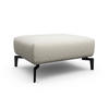 HOCKER in Textil Naturfarben  - Schwarz/Naturfarben, Design, Textil/Metall (90/70/46cm) - SENSOO