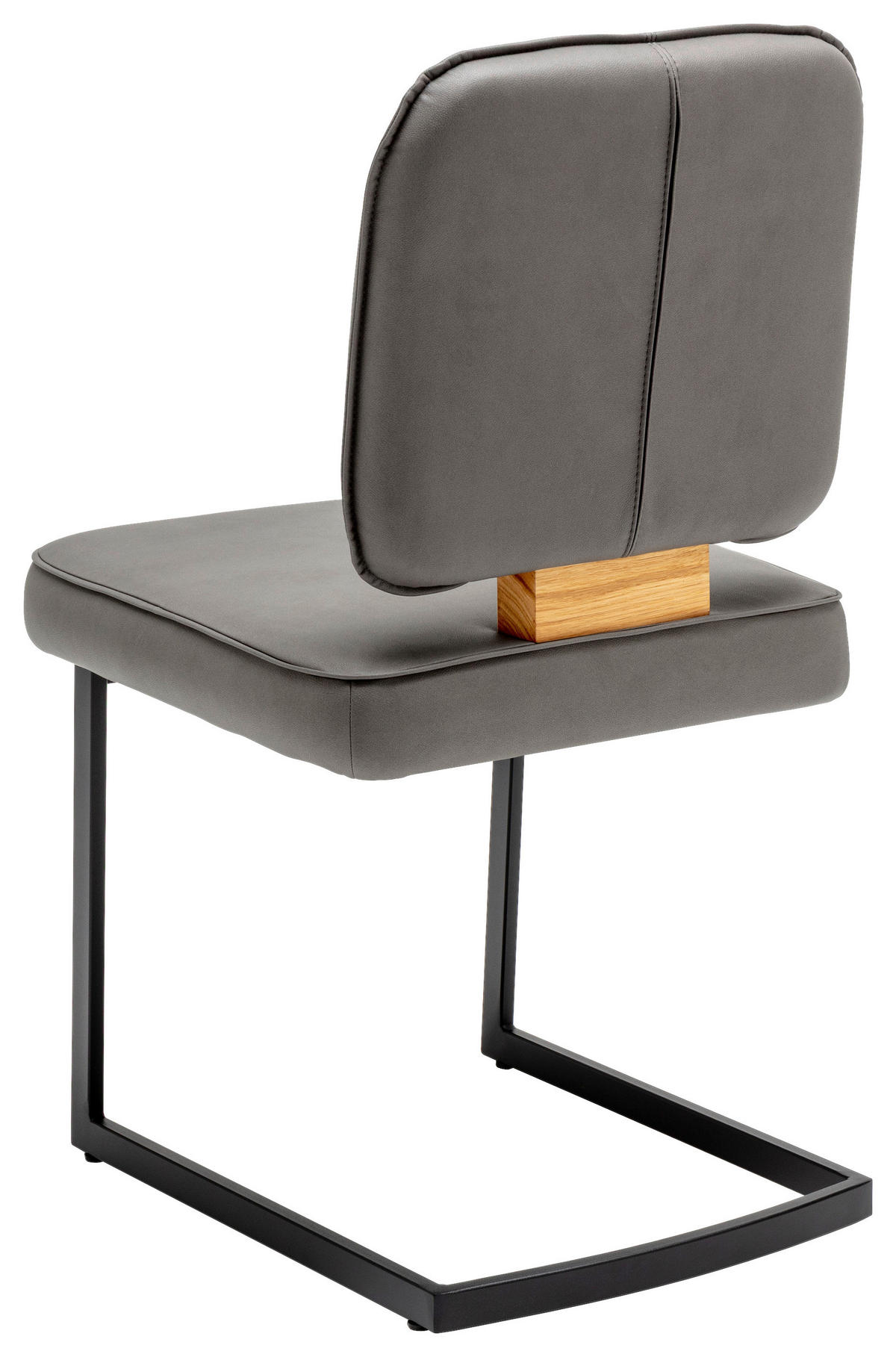 SCHWINGSTUHL   Flachgewebe  - Dunkelgrau, KONVENTIONELL, Textil/Metall (50/88/60cm) - Venda