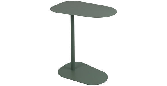 BEISTELLTISCH in Metall 53/38/60 cm  - Grün, Basics, Metall (53/38/60cm) - Novel