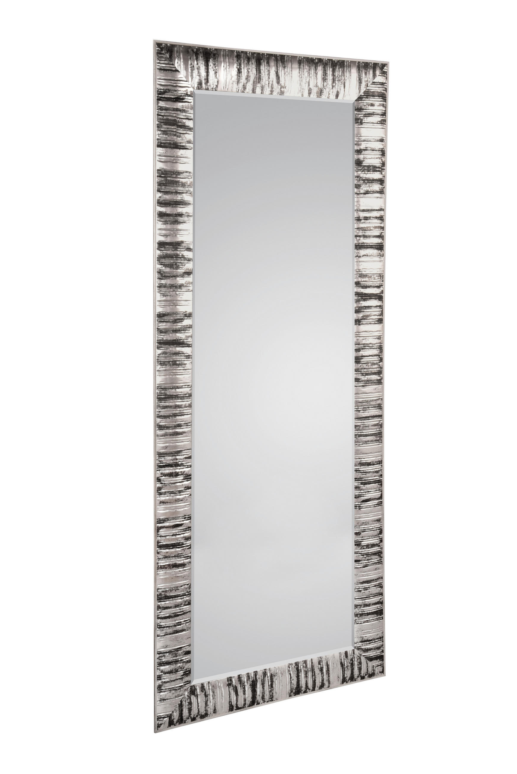 NÁSTĚNNÉ ZRCADLO  - barvy stříbra, Moderní, plast/sklo (90/190/3cm) - Xora