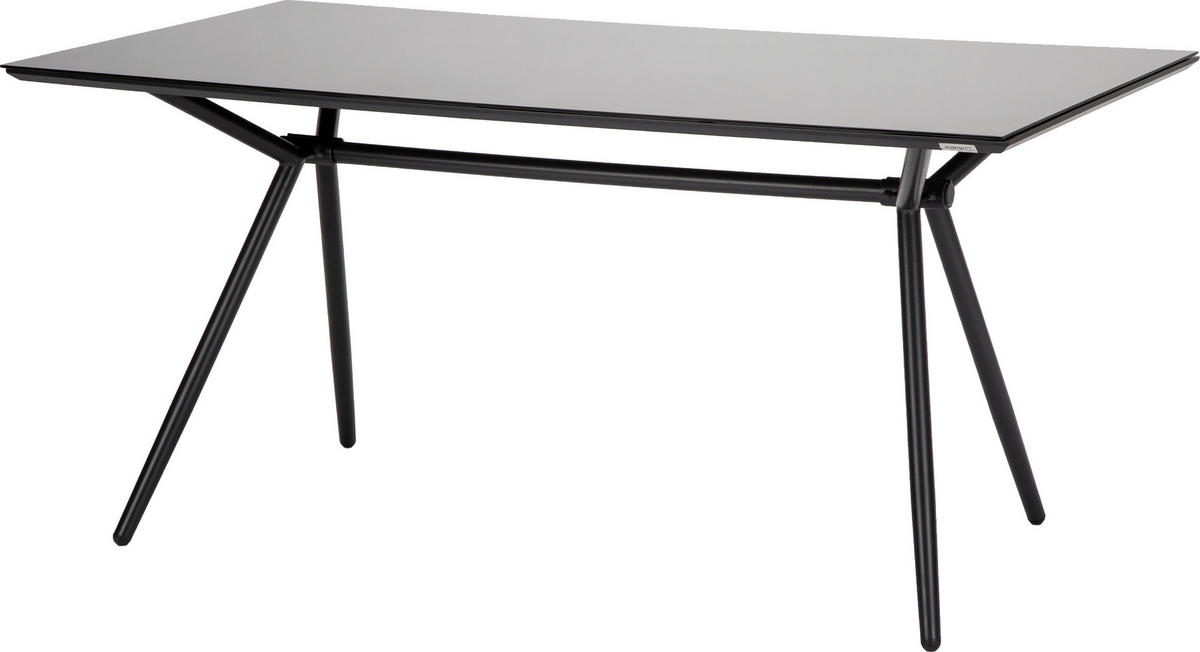 GARTENSET   - Taupe/Anthrazit, Basics, Glas/Kunststoff (80/75/160cm) - Acamp