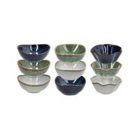 ZDJELA  10 cm         RELIEF SHIZEN  - bijela/tamno plava, Basics, keramika (10cm) - Tognana