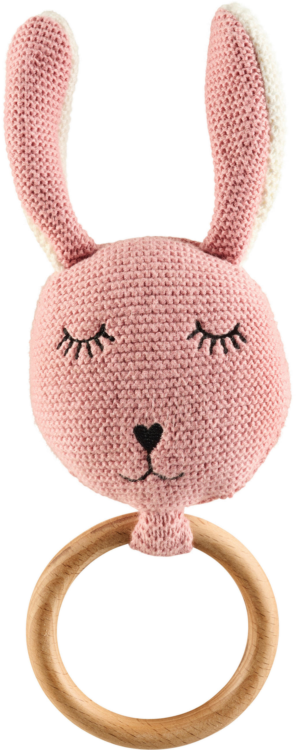 RASSEL PAULINE  - Pink/Naturfarben, Basics, Holz/Textil (10/10cm) - Avelia