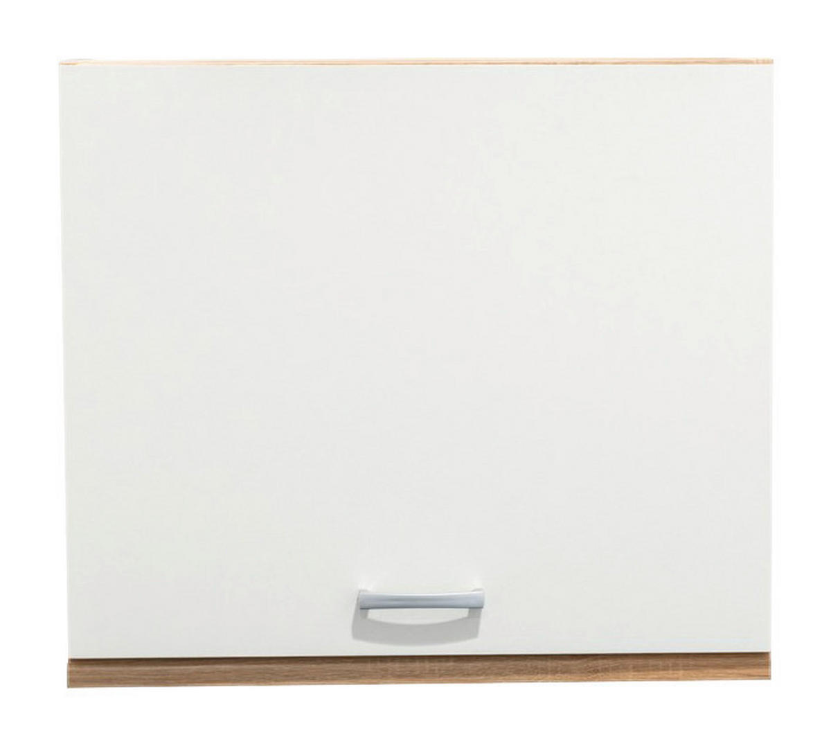 KÜCHENOBERSCHRANK 60/50/31 cm  in Weiß, Sonoma Eiche  - Silberfarben/Weiß, Basics, Holzwerkstoff/Kunststoff (60/50/31cm) - MID.YOU