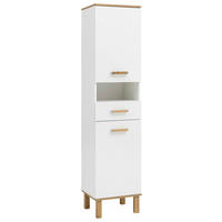 HOCHSCHRANK 40,4/178,5/35,0 cm  - Eichefarben/Weiß, MODERN, Holz/Holzwerkstoff (40,4/178,5/35,0cm) - MID.YOU