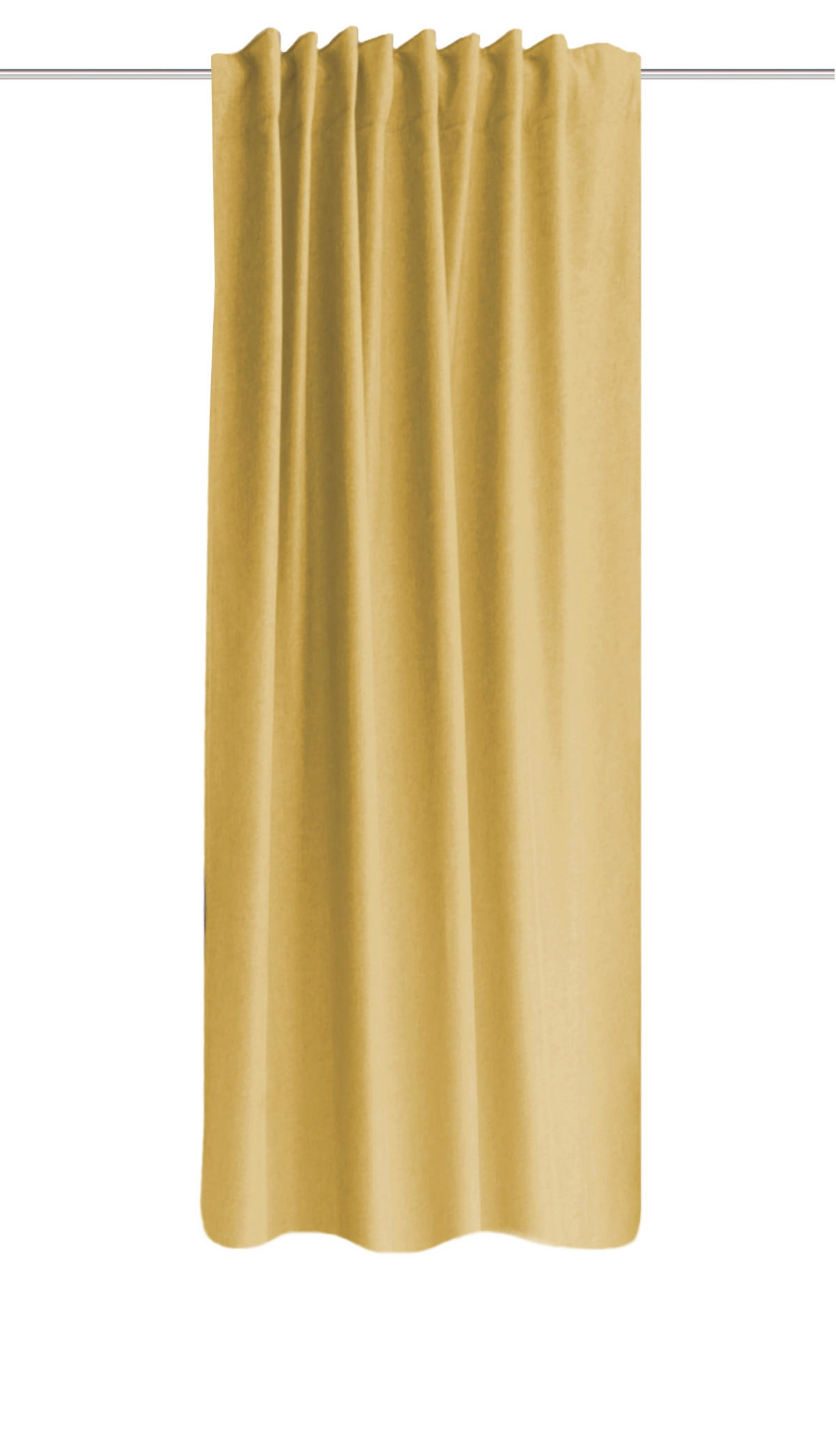 WÄRMESCHUTZVORHANG blickdicht  - Gelb, Basics, Textil (135/225cm) - Schmidt W. Gmbh