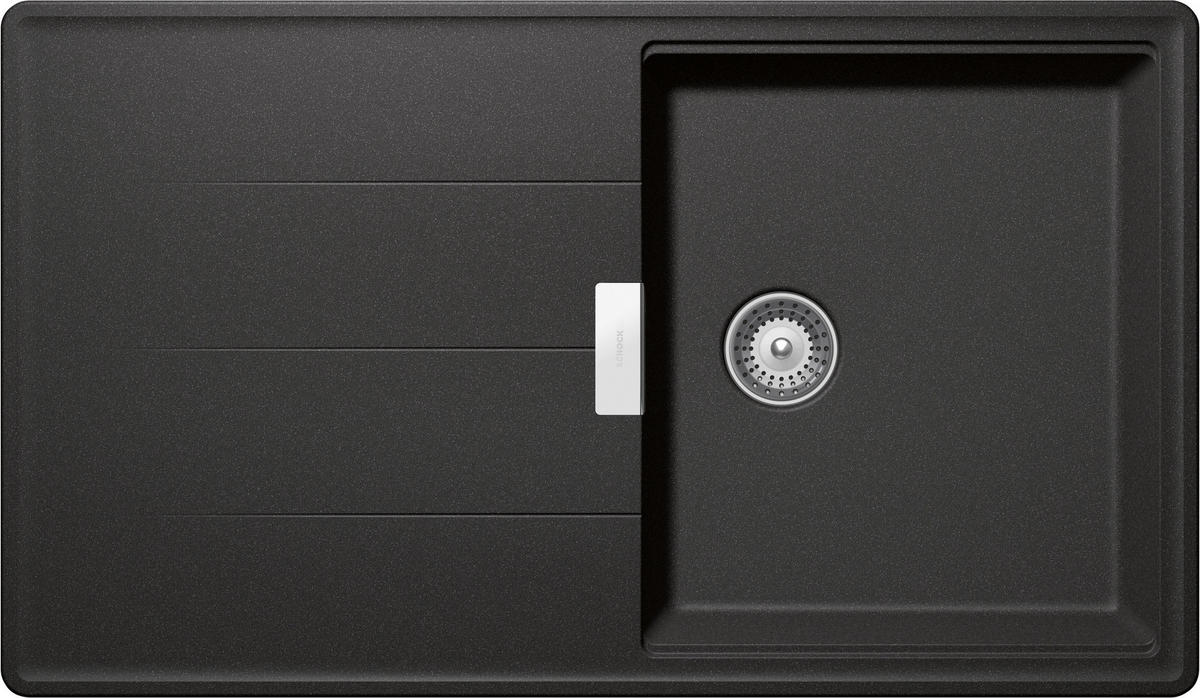 SPÜLE TIAD100ASTO  - Graphitfarben, Basics, Stein (86/50cm) - Schock