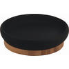SEIFENSCHALE Holz, Keramik  - Schwarz/Braun, Basics, Holz/Keramik (11,5/3,2cm) - Sadena