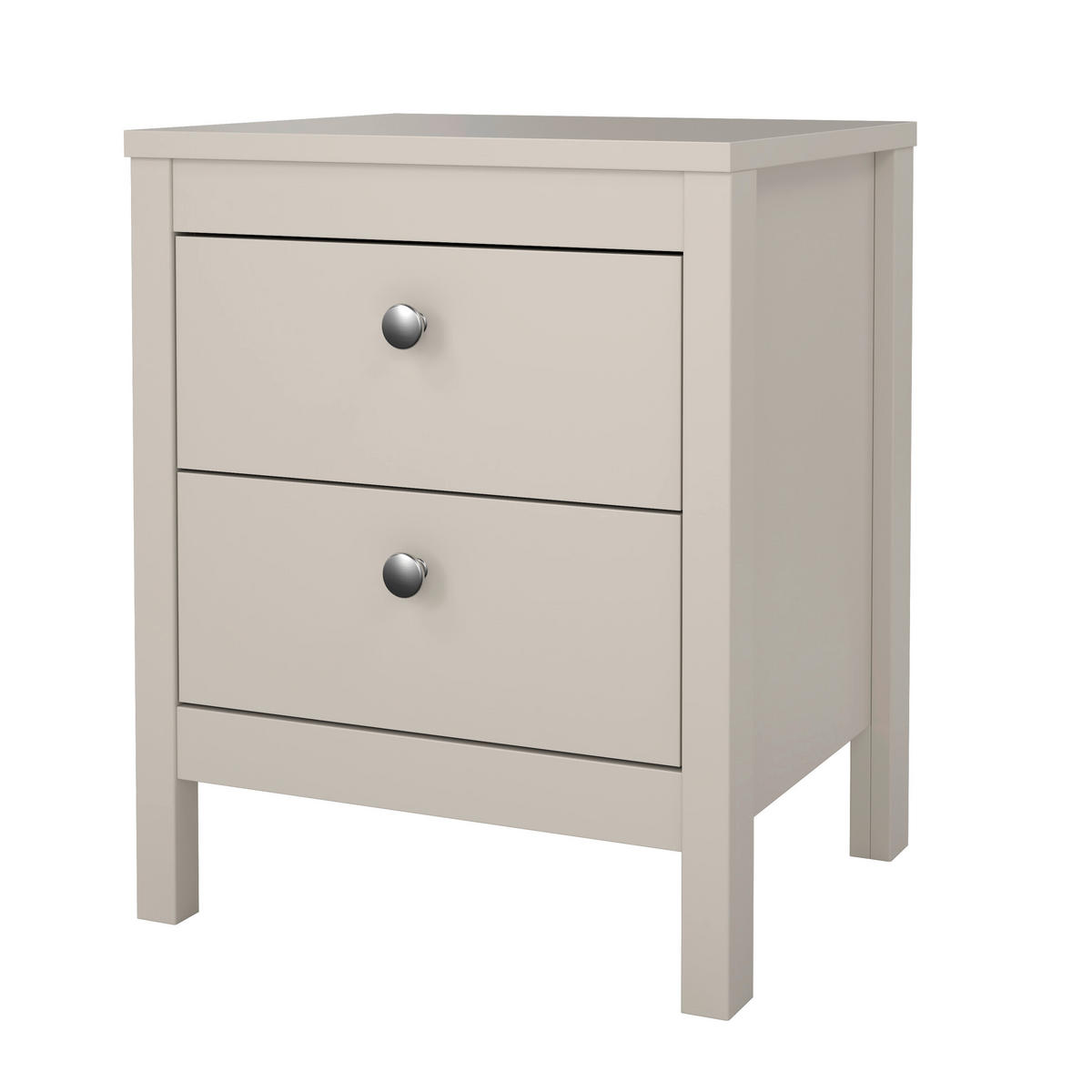 Noptieră, 43,8/54,1/38,4 cm, brad douglas, molid, pin, larice, brad cașmir - maro/argintiu, Basics, metal/lemn (43,8/54,1/38,4cm) - MID.YOU