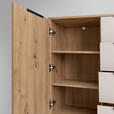 SIDEBOARD  130/87/40 cm 4 Schublade(n)  - Kaschmir/Schwarz, KONVENTIONELL, Holzwerkstoff/Metall (130/87/40cm) - Carryhome
