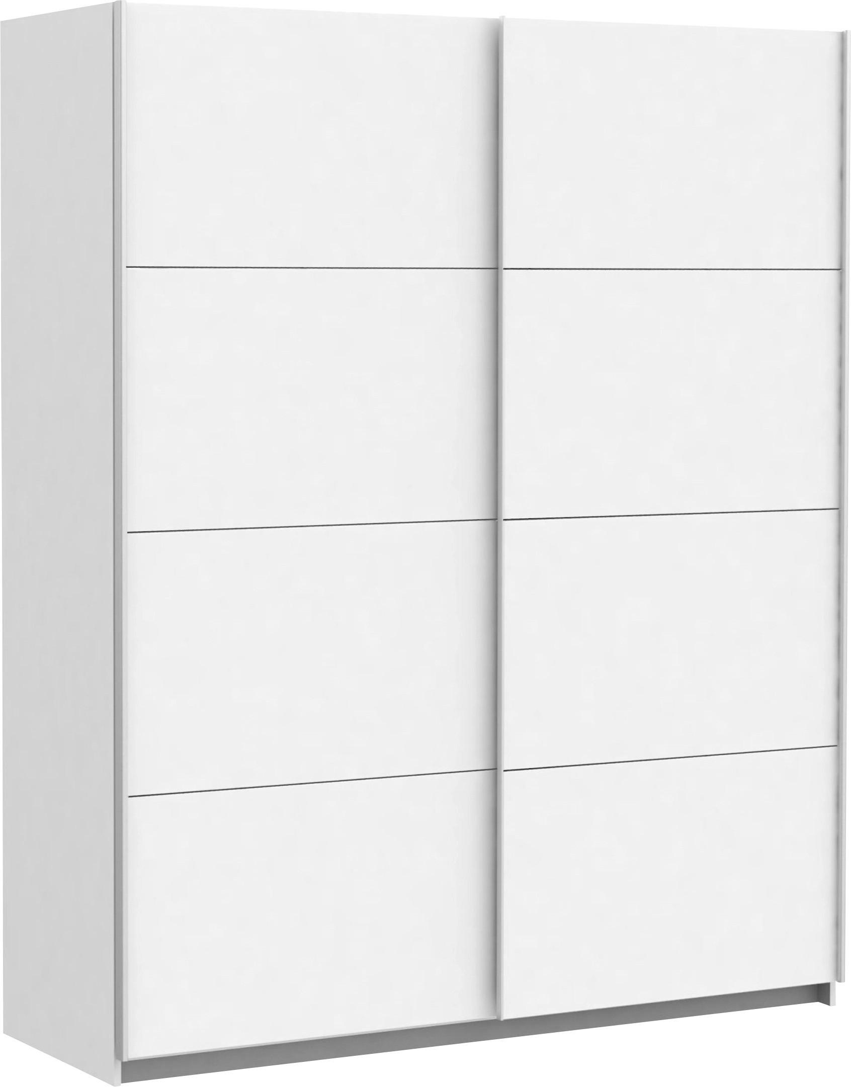 SKŘÍŇ S POSUVNÝMI DVEŘMI, bílá, 170/210/61 cm - bílá/šedá, Design, kov/kompozitní dřevo (170/210/61cm) - Ti'me