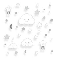 DEKORATIVNI STIKER          - siva/bela, Osnovno, plastika - My Baby Lou