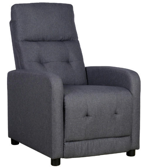 TV FOTELJA drvo, metal, tekstil  siva   - siva/crna, Konvencionalno, drvo/metal (65/102.5-81/85.5-139.5cm) - Ti'me