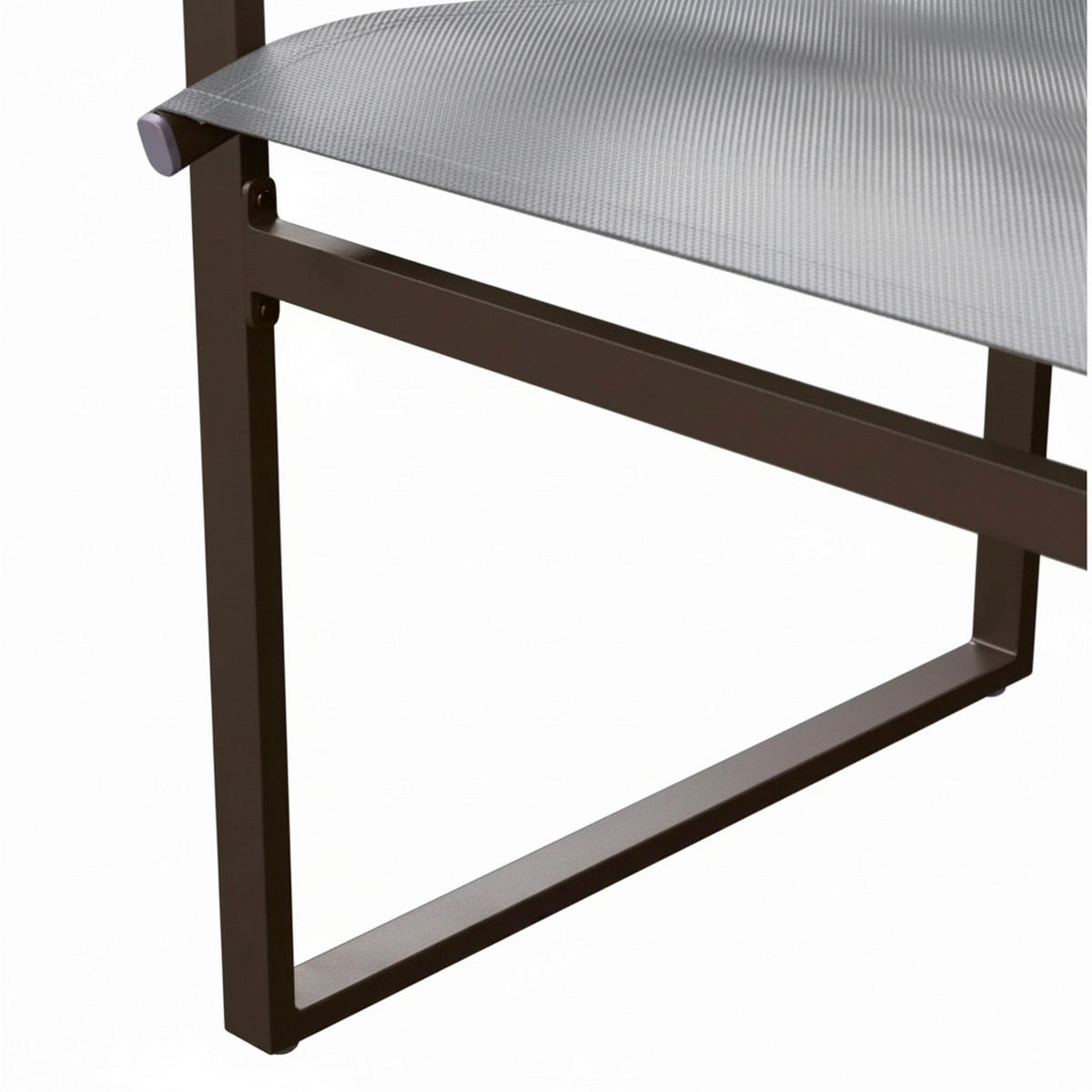 SET STOLICA ZA BAŠTU - siva/prirodna boja, Moderno, metal/tekstil (56/86/53cm) - Bessagi Garden