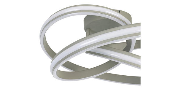 DECKENLEUCHTE 48/52/23 cm  - Sandfarben/Weiß, Trend, Kunststoff/Metall (48/52/23cm) - Novel