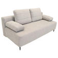 SCHLAFSOFA mit Liegefunktion, Schlafen auf Sitzhöhe, Rücken echt, Stoffauswahl Flachgewebe Braun - Schwarz/Braun, KONVENTIONELL, Textil/Metall (197/75/100cm) - Carryhome