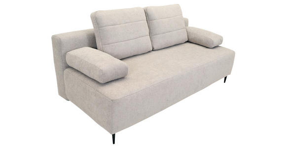 SCHLAFSOFA mit Liegefunktion, Schlafen auf Sitzhöhe, Rücken echt, Stoffauswahl Flachgewebe Braun - Schwarz/Braun, KONVENTIONELL, Textil/Metall (197/75/100cm) - Carryhome
