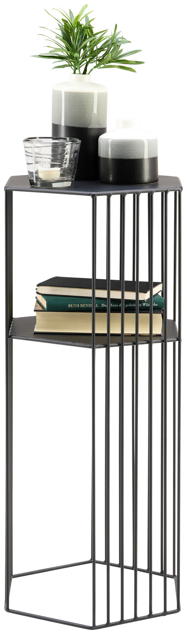 POMOĆNI STOLIĆ crna  metal   - crna, Design, metal (32/28/70cm) - Ambia Home