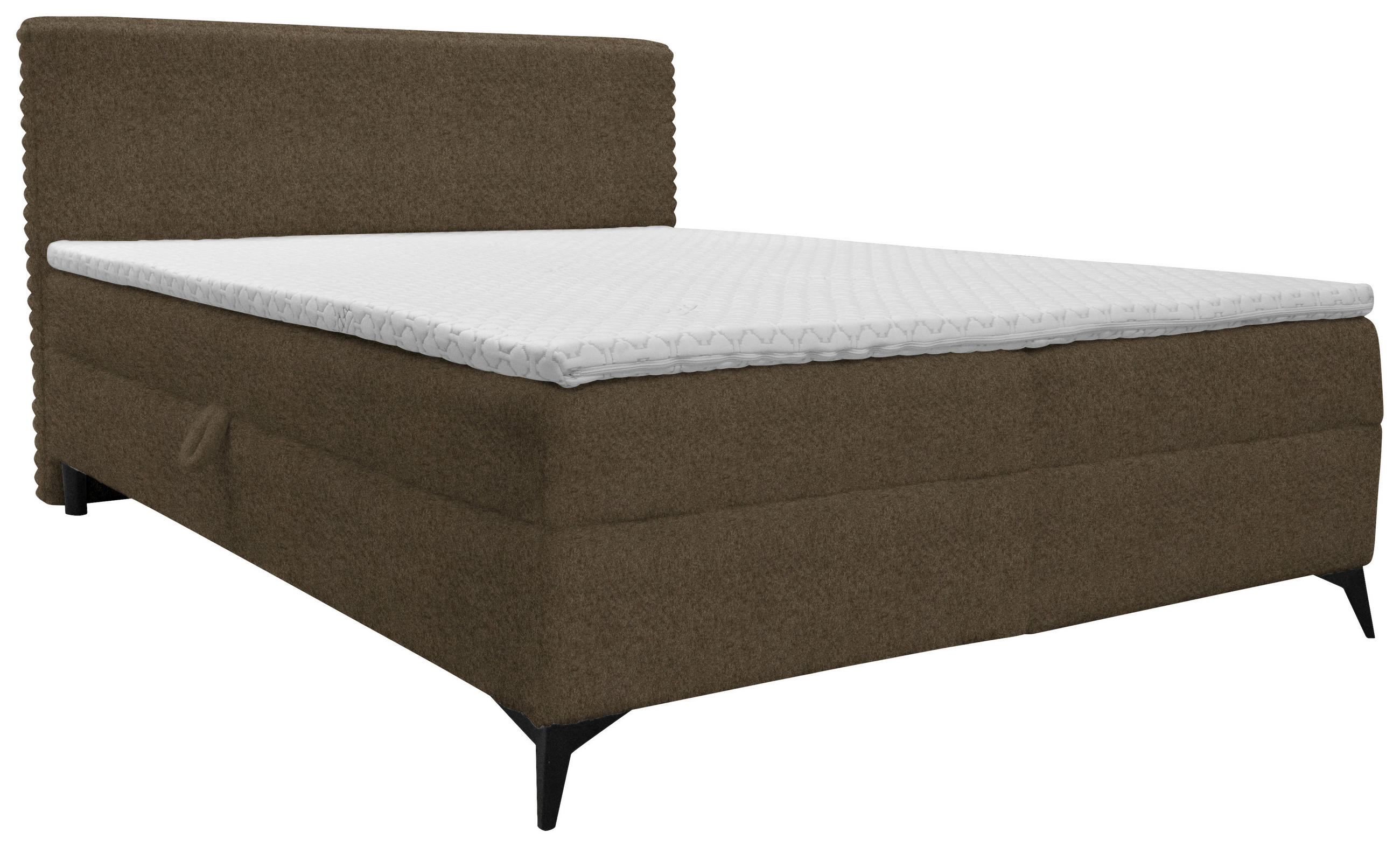 BOXBETT 160/200 cm  in Braun  - Schwarz/Braun, Design, Holz/Holzwerkstoff (160/200cm) - Xora