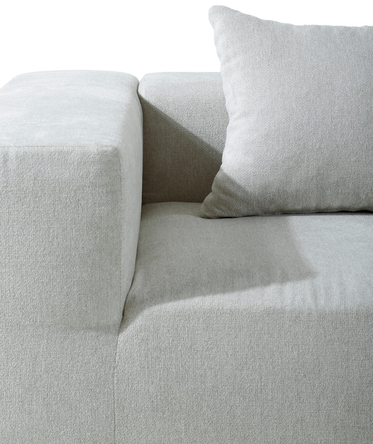 3-SITZER-SOFA Leinenoptik Beige  - Beige, Design, Textil (300/60/100cm) - P & B