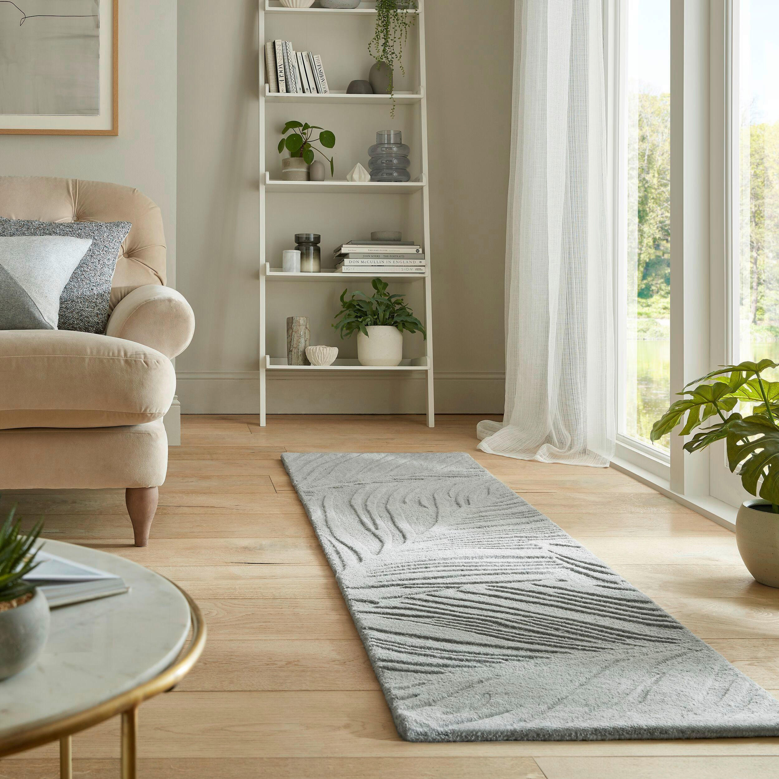 WOLLTEPPICH 60/230 cm Solace - Grau, Basics, Textil (60/230cm)