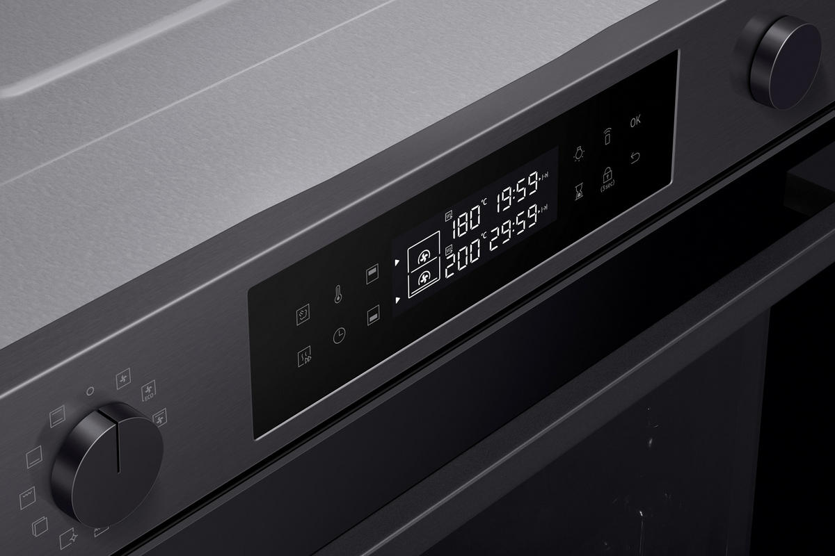 BACKOFEN NV7B4455UAB/U3  - Schwarz, Design, Glas/Metall (59,5/59,5/57,1cm) - Samsung