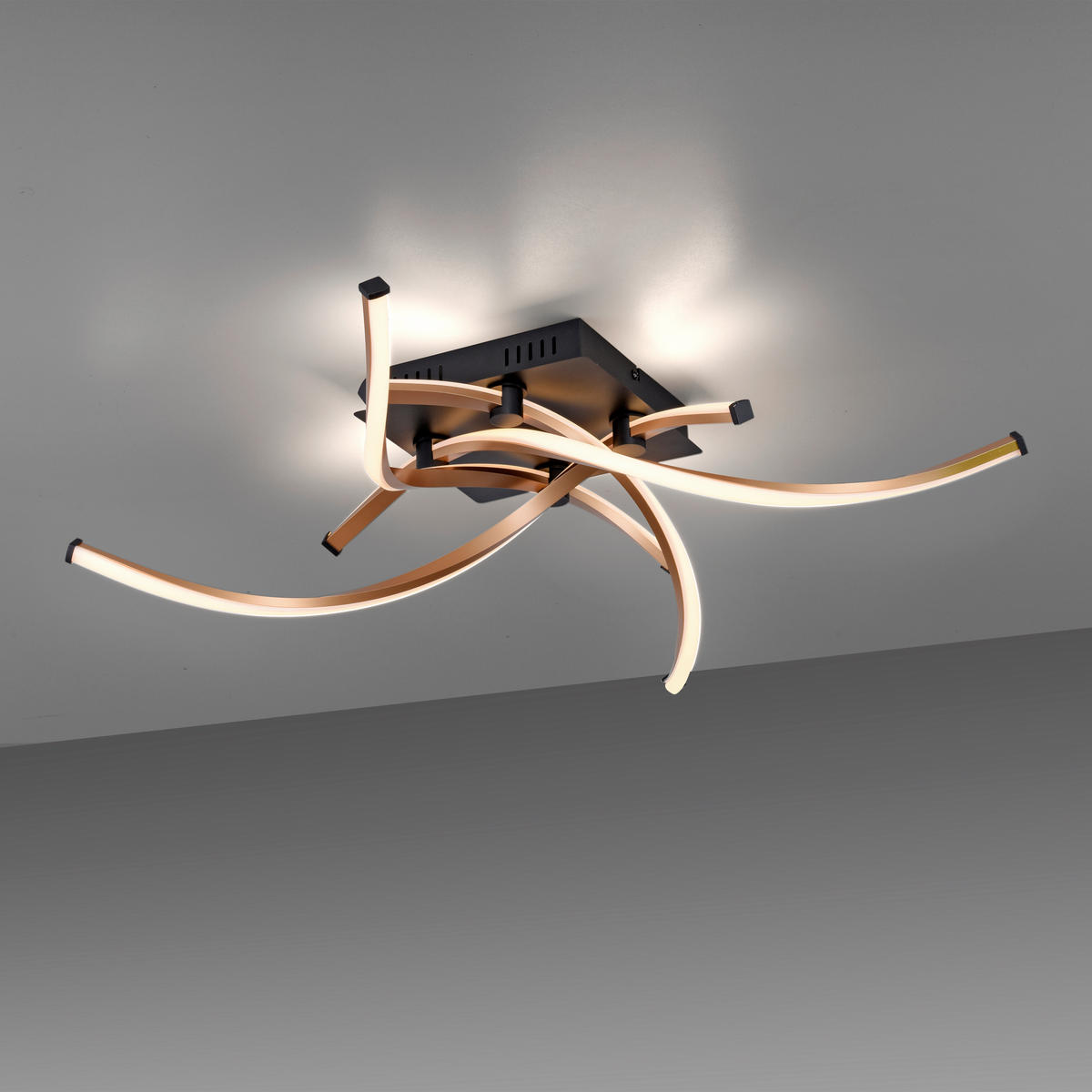 LED-DECKENLEUCHTE Polina 78/78/17 cm   - Design, Holzwerkstoff/Kunststoff (78/78/17cm) - Paul Neuhaus