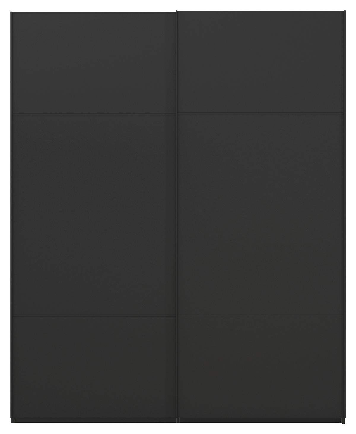 SCHWEBETÜRENSCHRANK in Schwarz  - Schwarz, Konventionell, Holzwerkstoff/Metall (162/223/68cm) - Novel