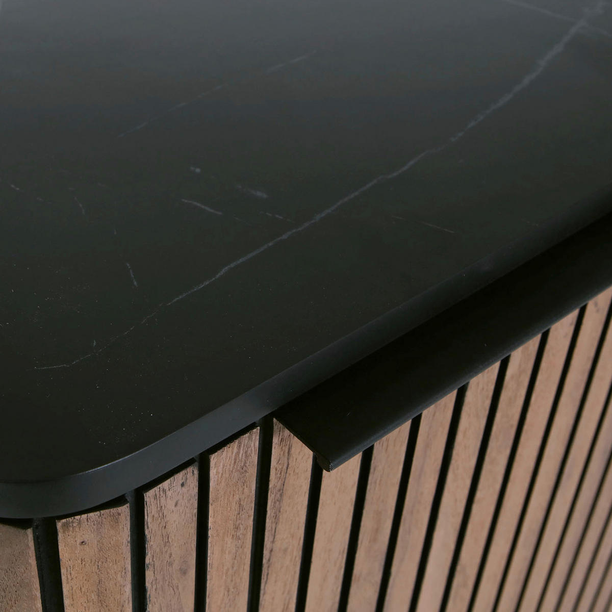 HIGHBOARD  in 90/120/42 cm  - Schwarz/Naturfarben, LIFESTYLE, Glas/Holzwerkstoff (90/120/42cm) - Landscape