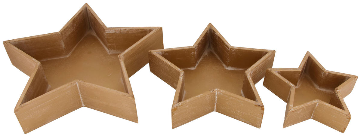 DEKOTABLETT - Goldfarben, Basics, Holz (38/38/5cm)