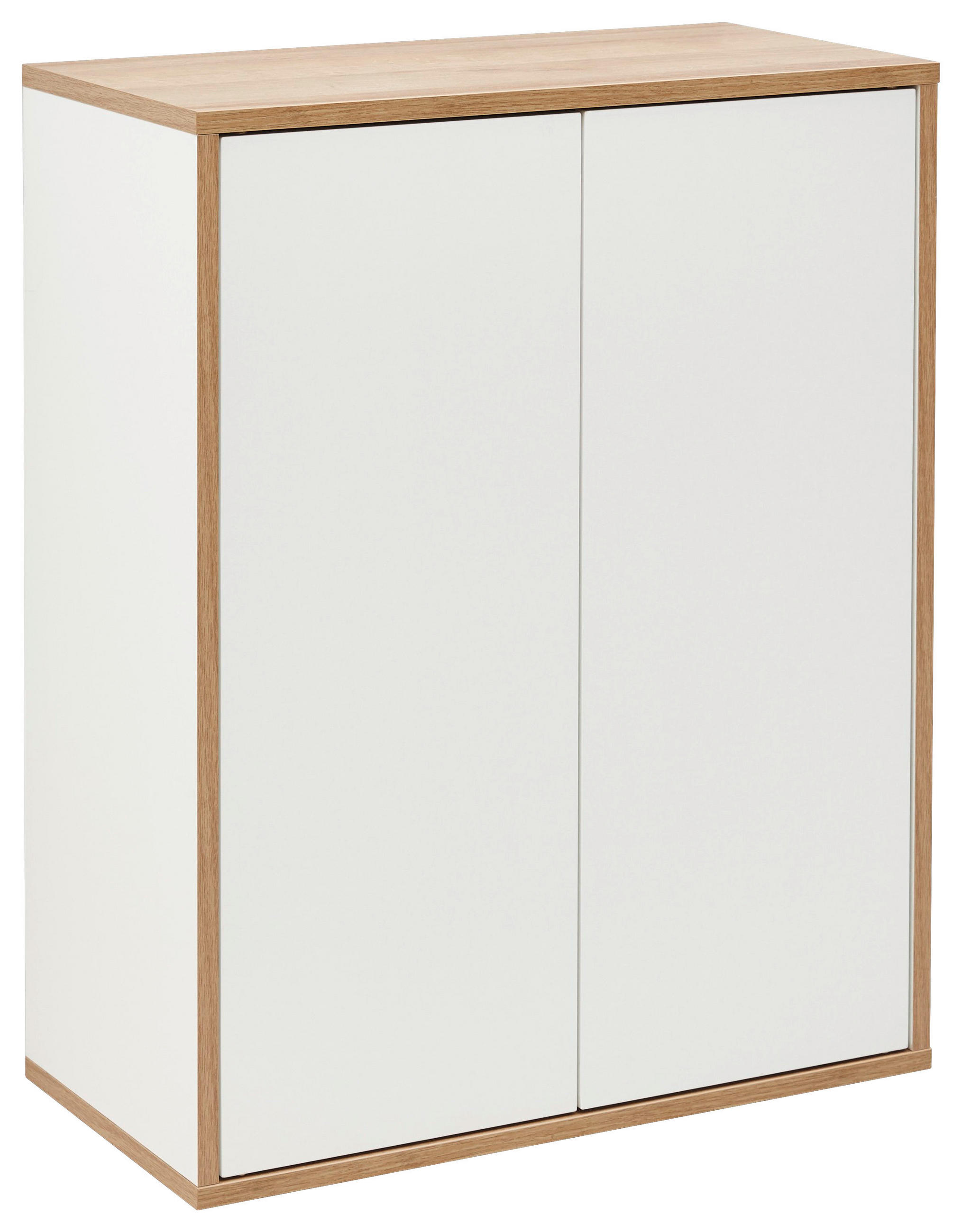 UNTERSCHRANK 60/75/30,5 cm   - Eichefarben/Weiß, MODERN, Glas/Holzwerkstoff (60/75/30,5cm) - MID.YOU