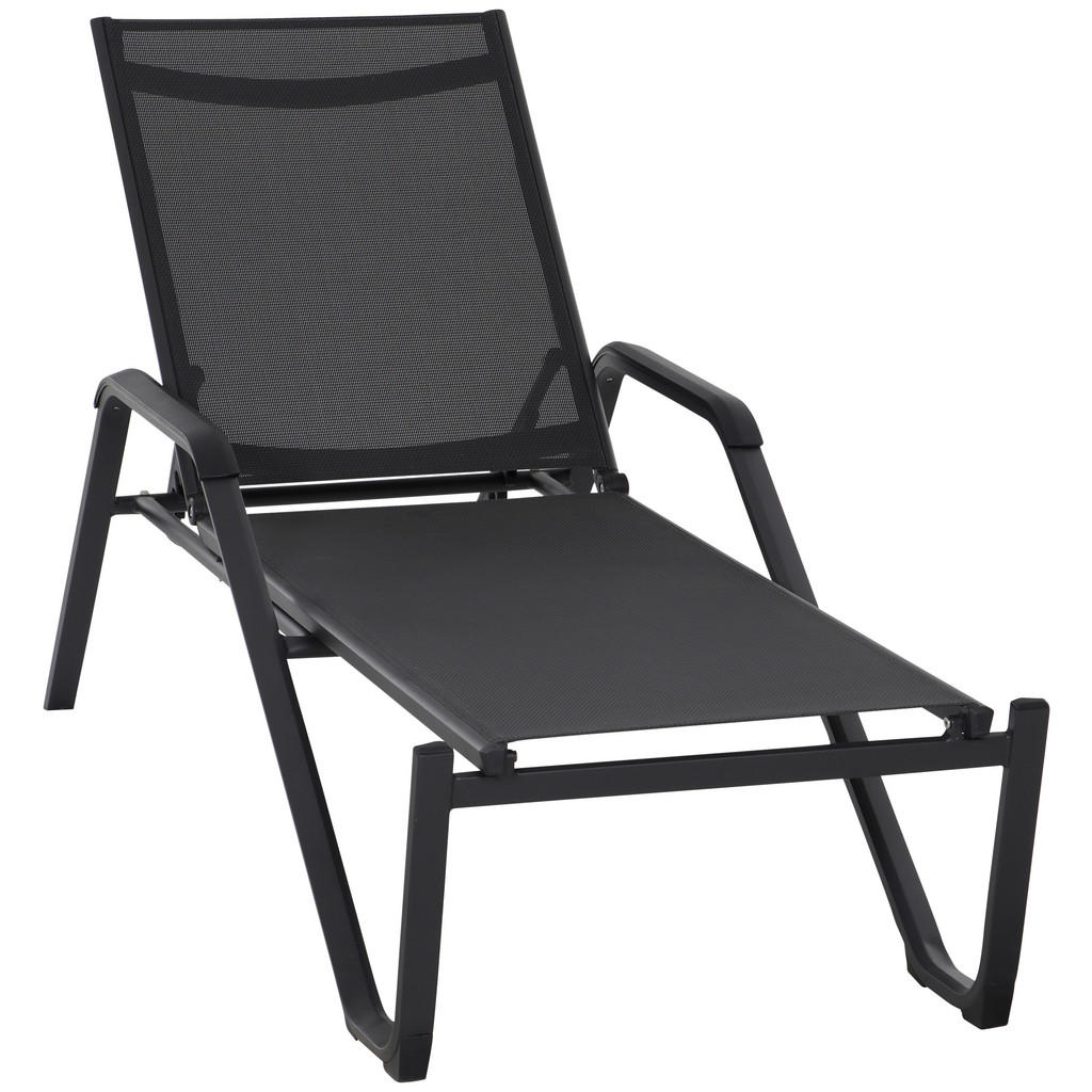Gartenliege Tesoro Aluminium/ Netzgewebe verstellbar