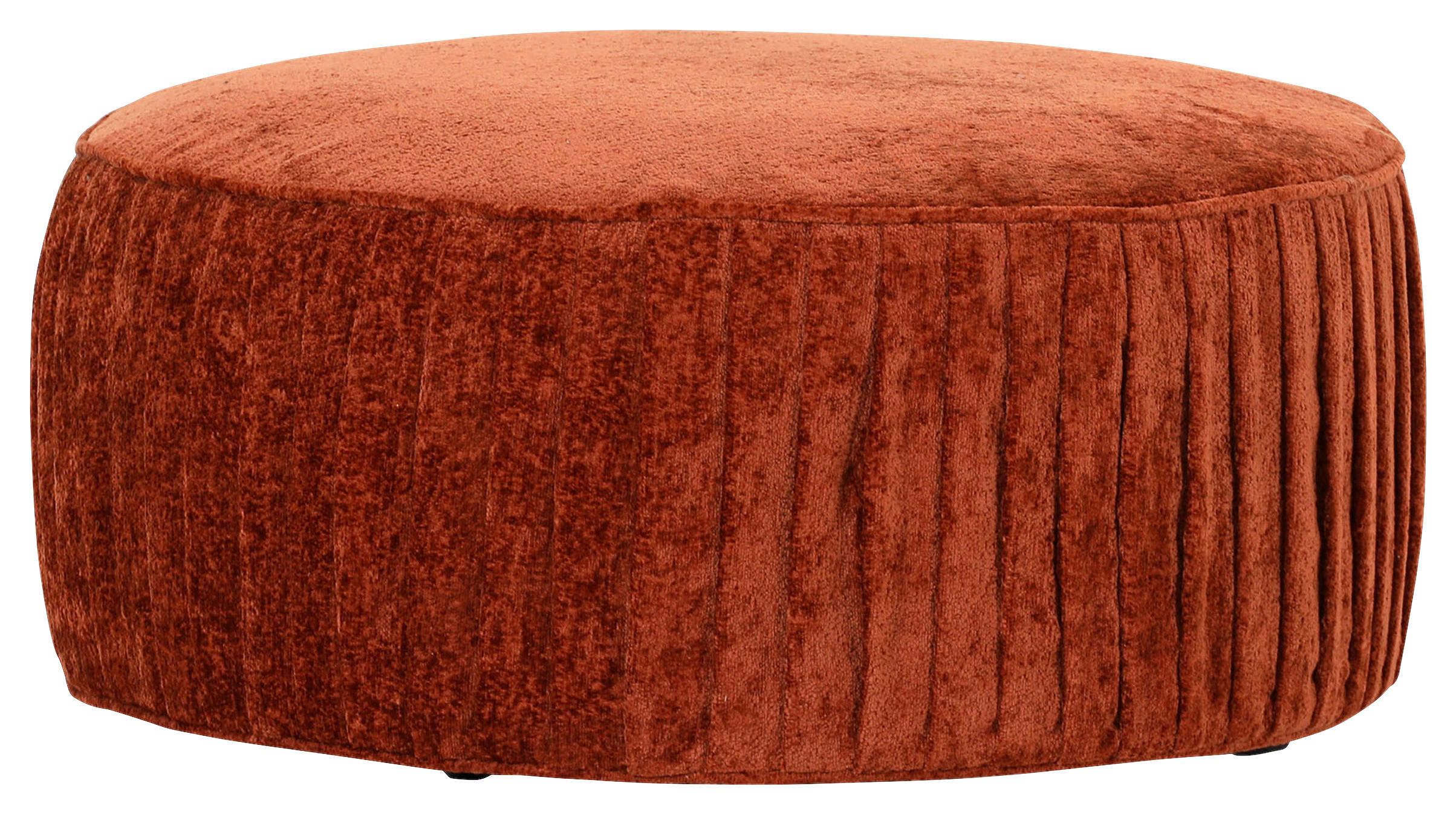HOCKER in Textil Kupferfarben  - Schwarz/Kupferfarben, Design, Kunststoff/Textil (75/38/75cm) - Landscape