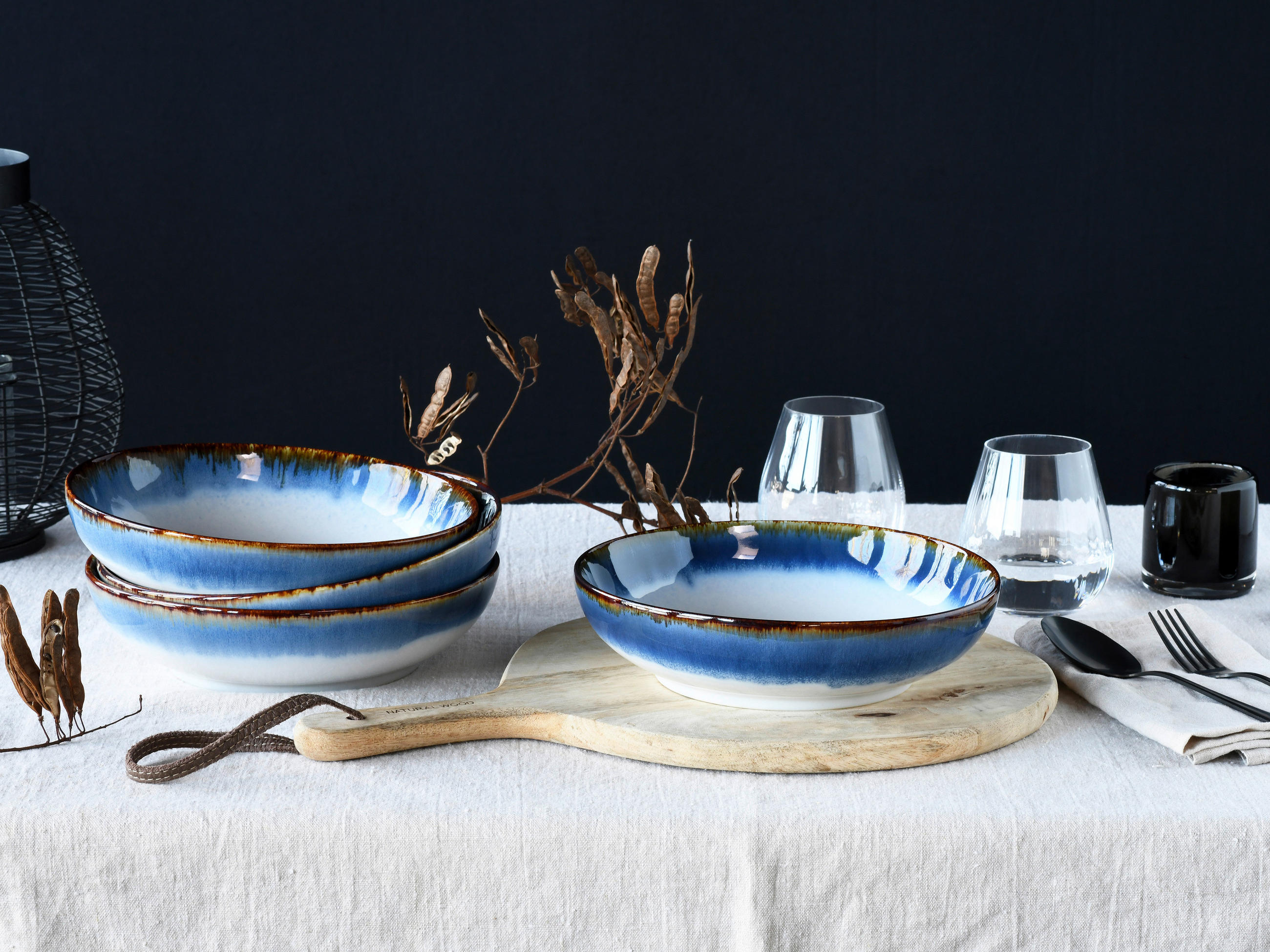 SCHÜSSELSET Cascade 4-teilig 22,5/6/22,5 cm - Design (22,5/6/22,5cm) - Creatable
