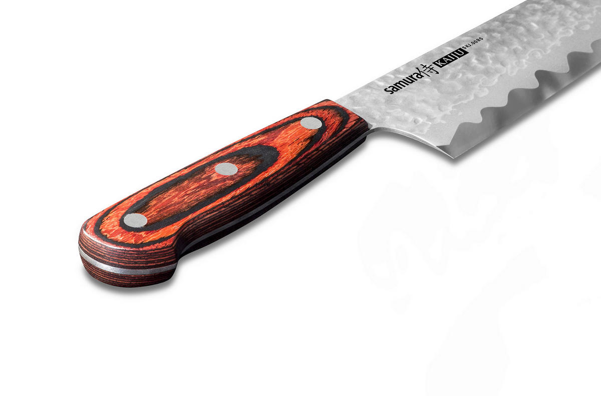 NOŽ ZA ŠEFA KUHINJE  DAMASCUS 67 34,5/4,8/1,6 cm           nerjaveče jeklo - srebrne barve/črna, Basics, kovina/leseni material (34,5/4,8/1,6cm) - Samura