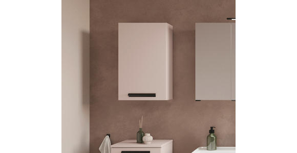 HÄNGESCHRANK 40/64/20 cm - Sandfarben/Schwarz, KONVENTIONELL, Holzwerkstoff/Metall (40/64/20cm) - Xora