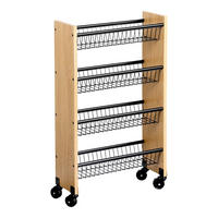 SERVIERWAGEN Braun, Schwarz  - Schwarz/Braun, Trend, Holzwerkstoff/Metall (45/17/77cm) - Kesper