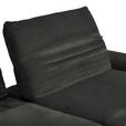 ECKSOFA  in Teddystoff Anthrazit  280/170-195 cm  - Anthrazit/Schwarz, Design, Textil/Metall (280/170-195cm) - Dieter Knoll