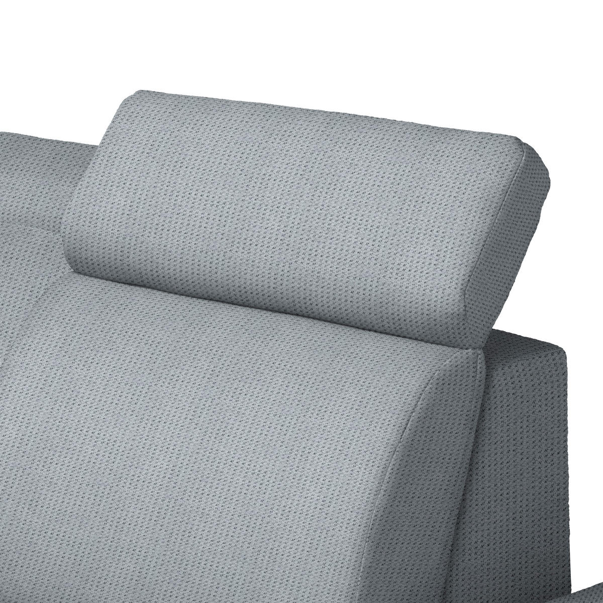 ECKSOFA  in Struktur Grau  - Schwarz/Grau, Design, Textil/Metall (270/292cm) - Stylife