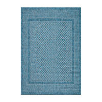 FLACHWEBETEPPICH 60/110 cm Graublau  - Graublau, Basics, Textil (60/110cm) - Novel