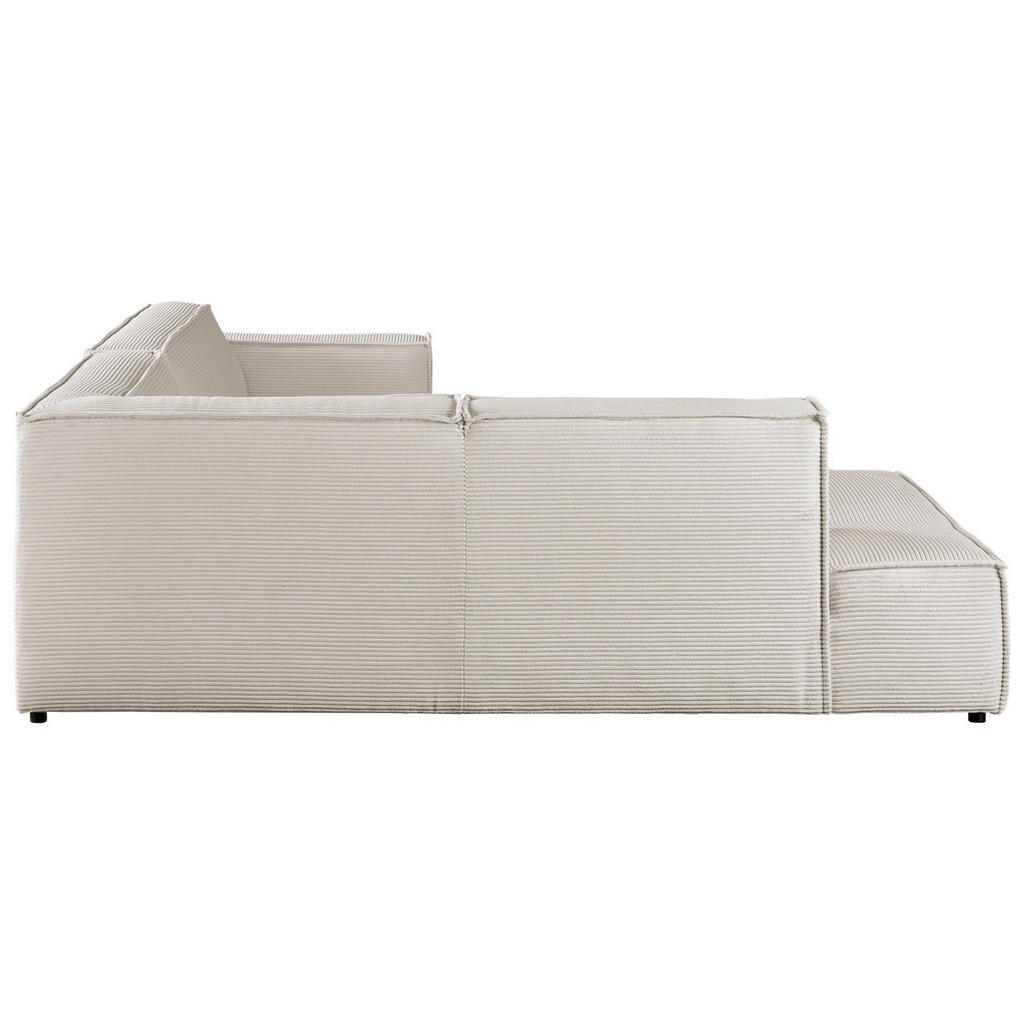 Thumbnail - Hom`in Ecksofa, Weiß, Textil, 4-Sitzer, Ottomane links, L-Form, 254x224 cm, Blauer Engel, Goldenes M, Oeko-Tex® Standard...