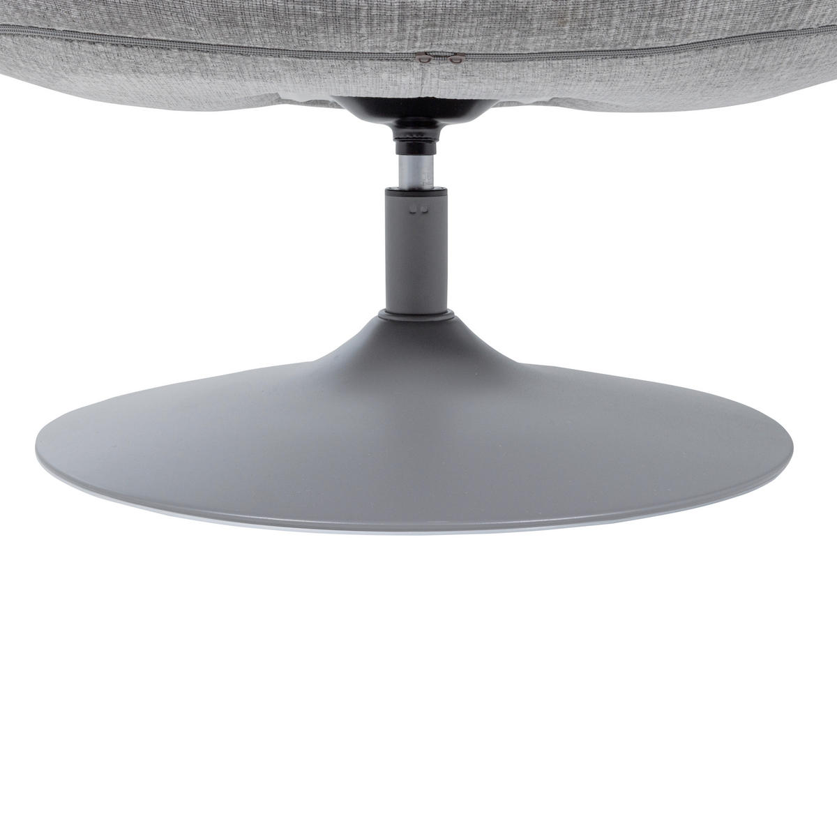 SESSEL in Chenille Hellgrau  - Hellgrau/Grau, Design, Textil/Metall (73/81/84cm) - Livetastic